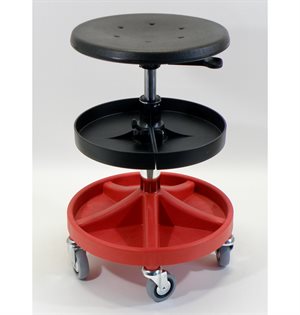 All- Round Montørstol med ekstra bakke.